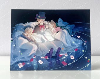 GENSHIN IMPACT Lyney, Lynette, Freminet - Anime & Manga Art Illustration Postcard Mini Print