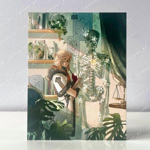 GENSHIN IMPACT Albedo's Lab - Mini impression carte postale illustration art anime et manga