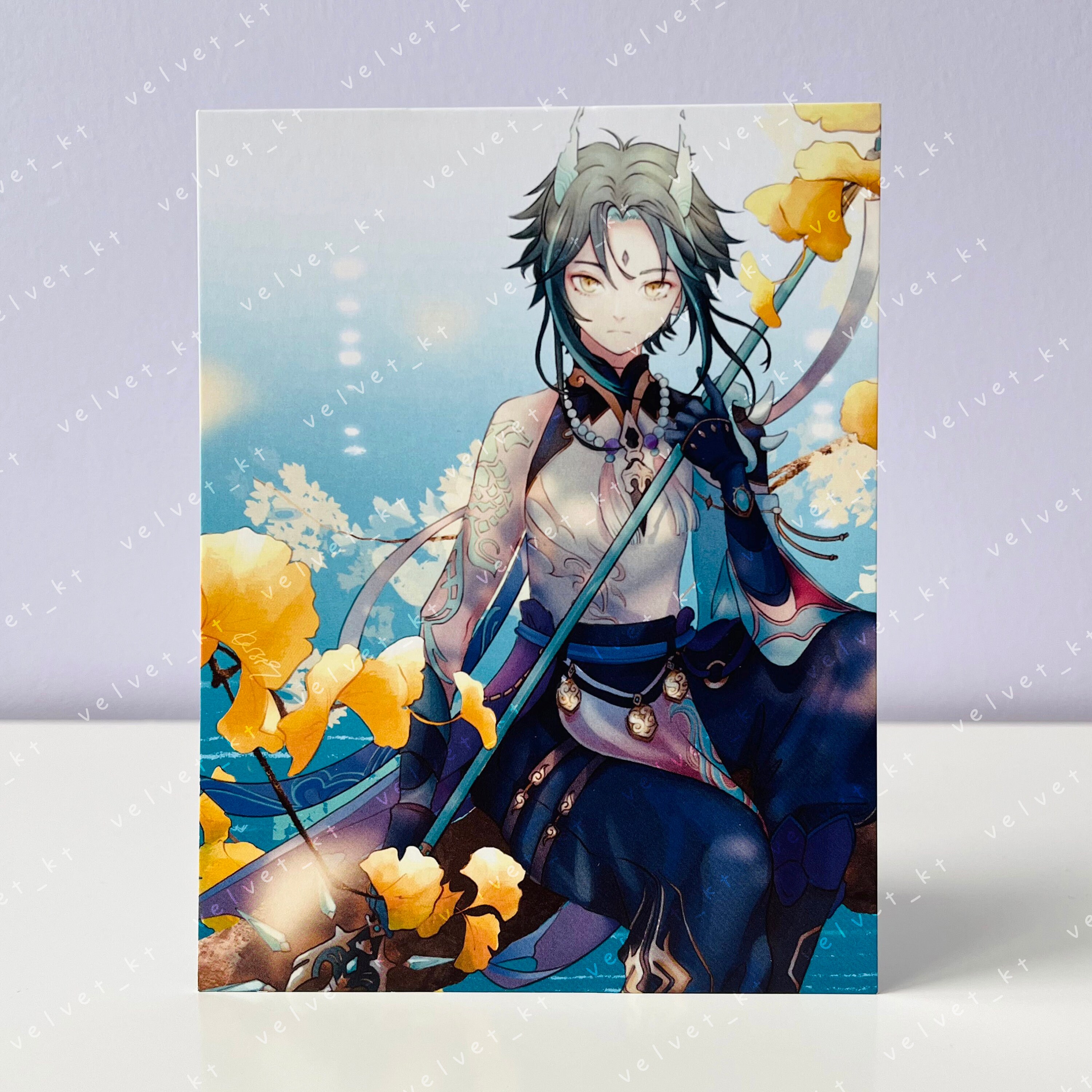 GENSHIN IMPACT Xiao - Anime & Manga Art Illustration Postcard Mini Print