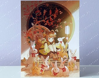 GENSHIN IMPACT YaoYao - Anime & Manga Art Illustration Postcard Mini Print