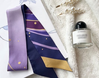 GENSHIN IMPACT 100% Silk Ribbon Scarf - Raiden Shogun