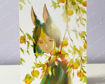 GENSHIN IMPACT Tighnari - Anime & Manga Art Illustration Postcard Mini Print