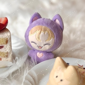 ATEEZ San Kitty 10 cm Plüschpuppe - Catboy Kpop Taschenanhänger