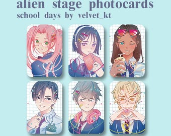 ALIEN STAGE: School Alternate Universe Photocards - Mizi, Sua, Ivan, Till, Hyuna, Luka, Illustrated Photocards
