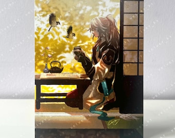 HONKAI STAR RAIL Jing Yuan - Anime & Manga Art Illustration Postcard Mini Print