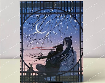 UNTAMED WangXian Winter- Danmei, Boys Love Art Illustration Postcard Mini Print