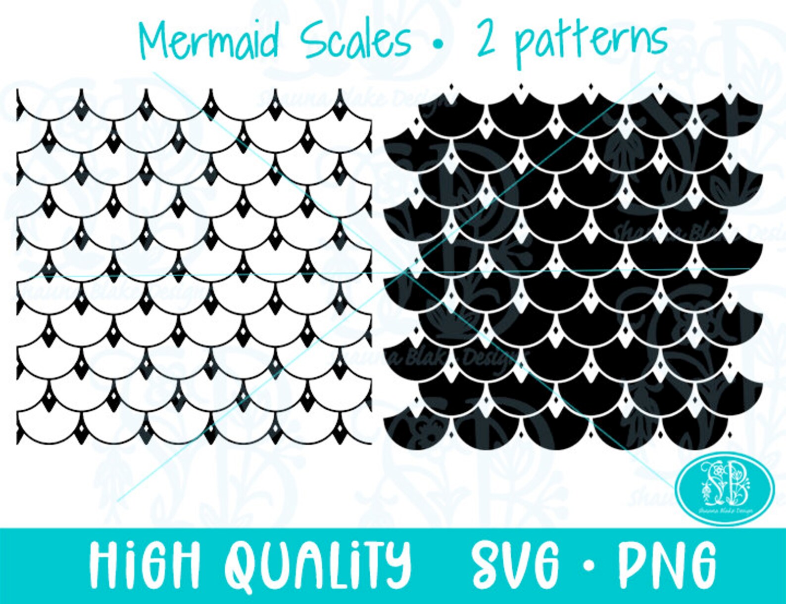 6 Mermaid Scales Svg