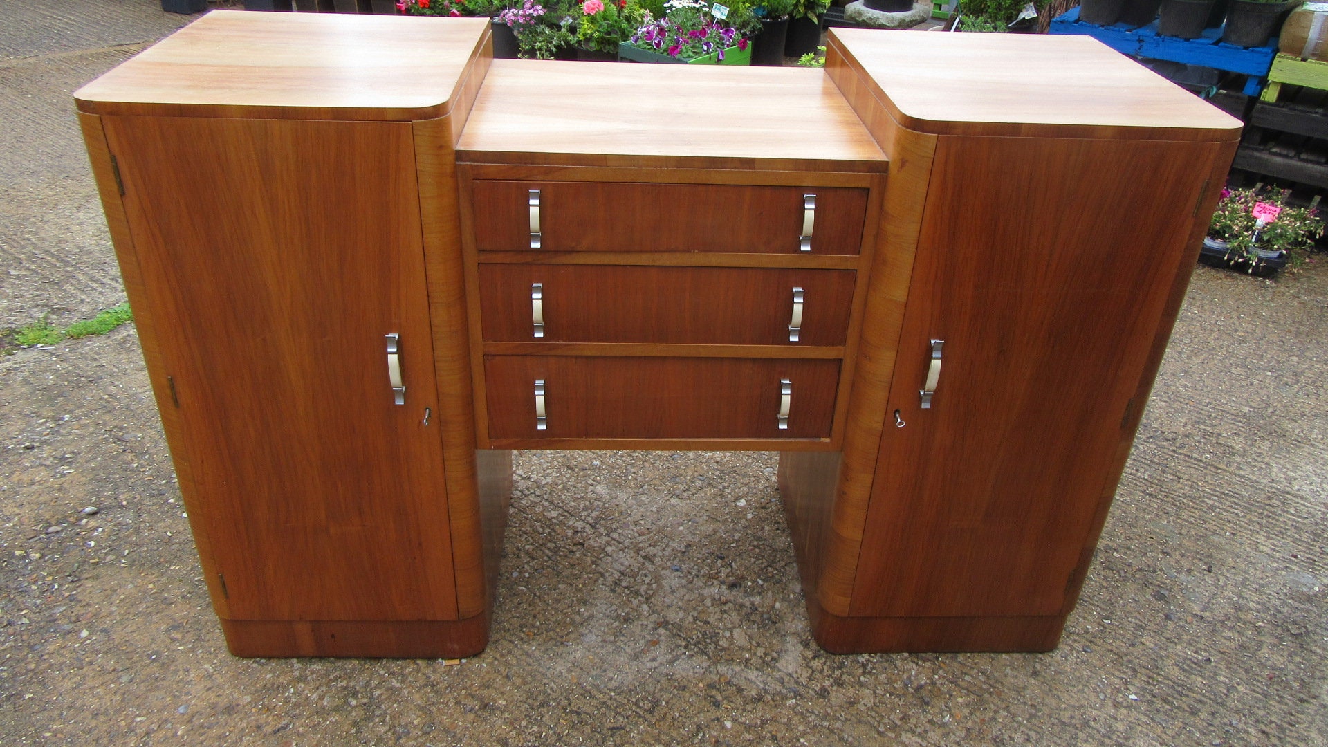 Antique Art Deco Sideboard Etsy