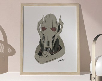 General Grievous Bust Print - Digital Download