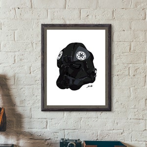 TIE Fighter Helmet Print - Digital Download