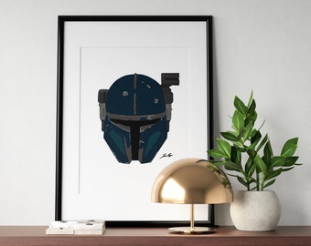Paz Vizsla "Heavy Mandaloraian" Helmet Print - Digital Download