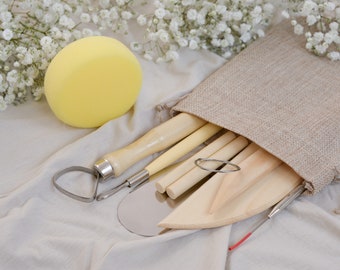 8 Piece Clay Pottery Tool Kit | Air Dry Clay