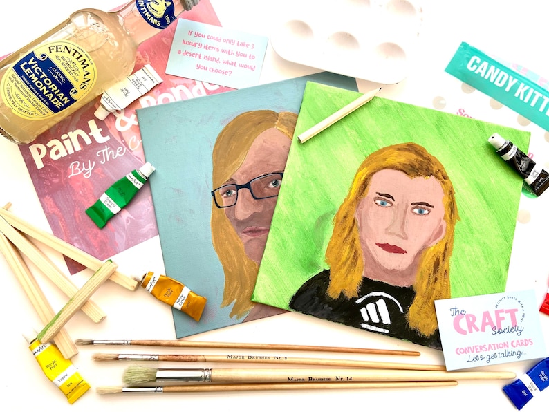 Portrait Painting Date Night Box With Conversation Cards 2nd Etsy