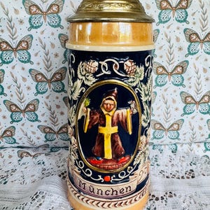 Vintage 1960s German Beer Stein Made in West Germany