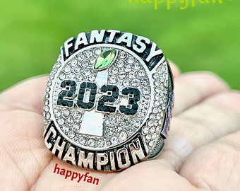 2023 Fantasy Football Championship Ring Combo Champion Runner
