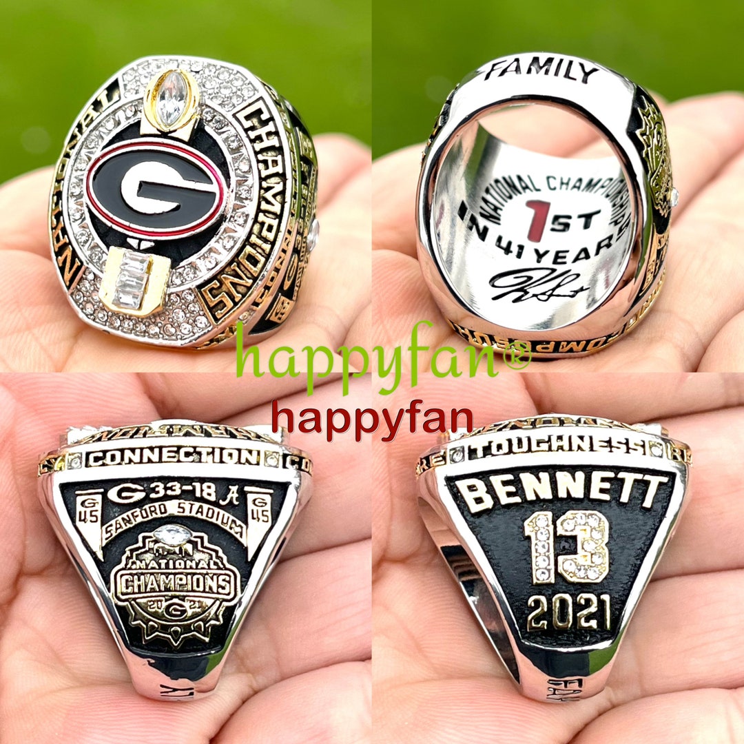 2021 2022 Georgia Bulldogs Championship Ring Bennett National Etsy 2021-georgia-football-roster-preview-wide-receivers