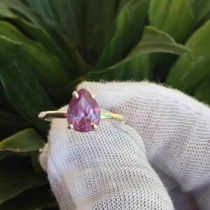 Purple Sapphire 3 Carat Ring, 925 Sterling Silver , Handmade ring for Men And Woman, Anniversary Gift.