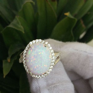 Natural Opal 6.00 Carat Ring, 925 Sterling Silver, Handmade ring for Men And Woman, Anniversary Gift.