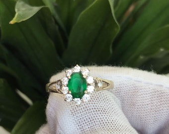 Green Emerald 3.25 Carat Ring, 925 Sterling Silver, Handmade ring for Men And Woman, Anniversary Gift.