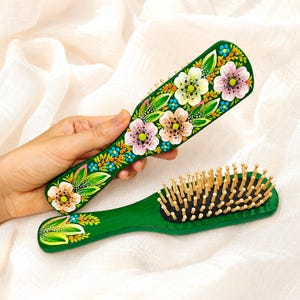 Painted Paddle Hairbrush - Etsy display picture 1