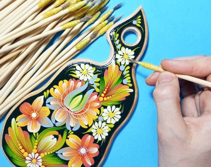 Handmade Cat Hair Paint Brushes for Petrykivka Painting