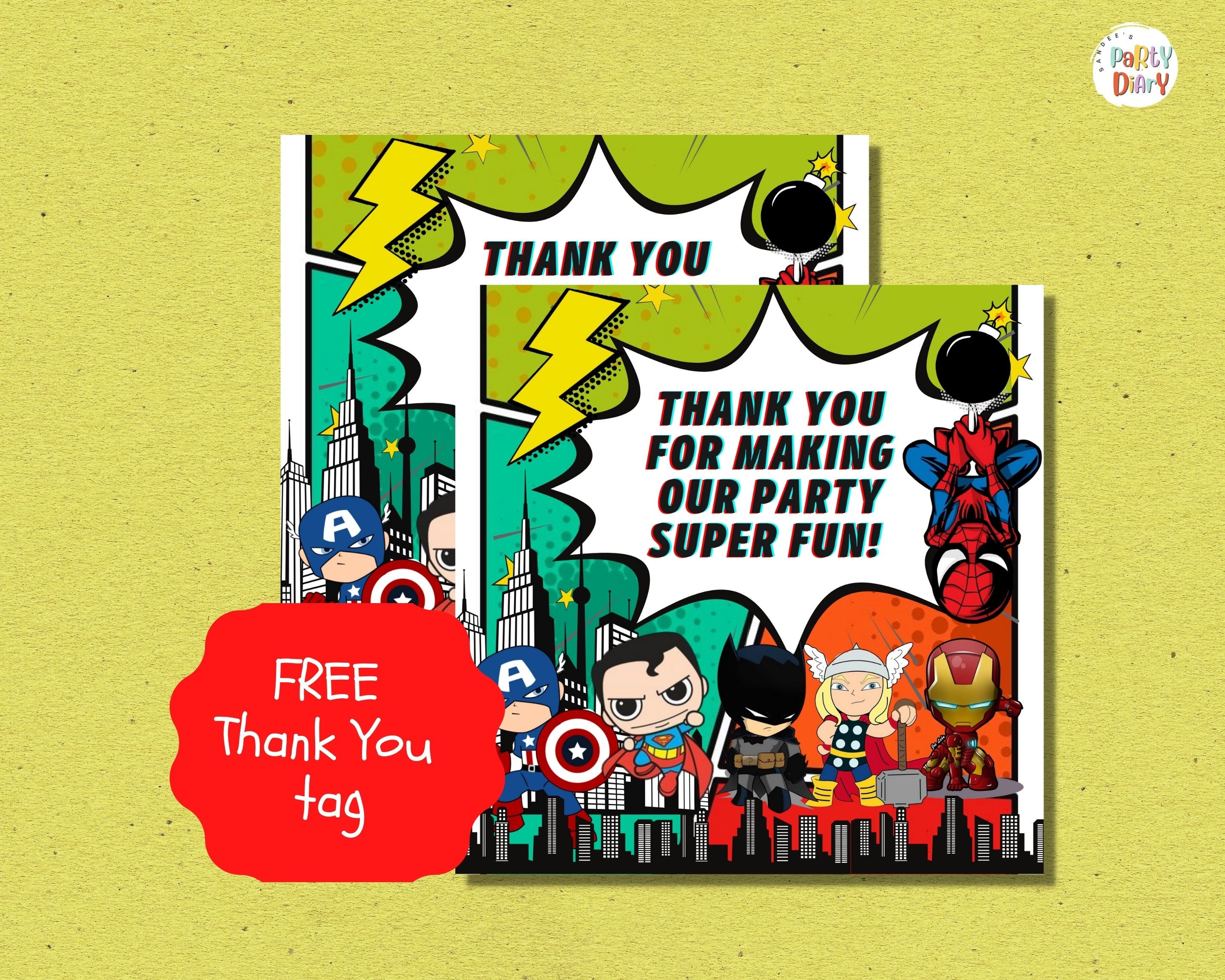 Superhero Theme Birthday Party Food Tent Superhero Avengers Food Labels ...