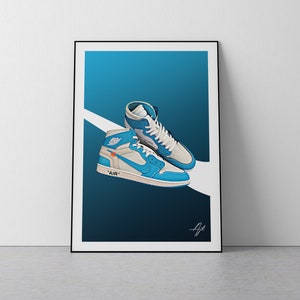 Buy Virgil Abloh OFF WHITE Nike Illustration Poster Print A3 / A4