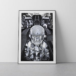 Lando Norris Black & White Wall Art/Poster/Print