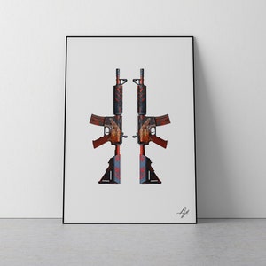 Counter Strike Global Offensive - CSGO Game M4 Howl Wall Art/Poster/Print