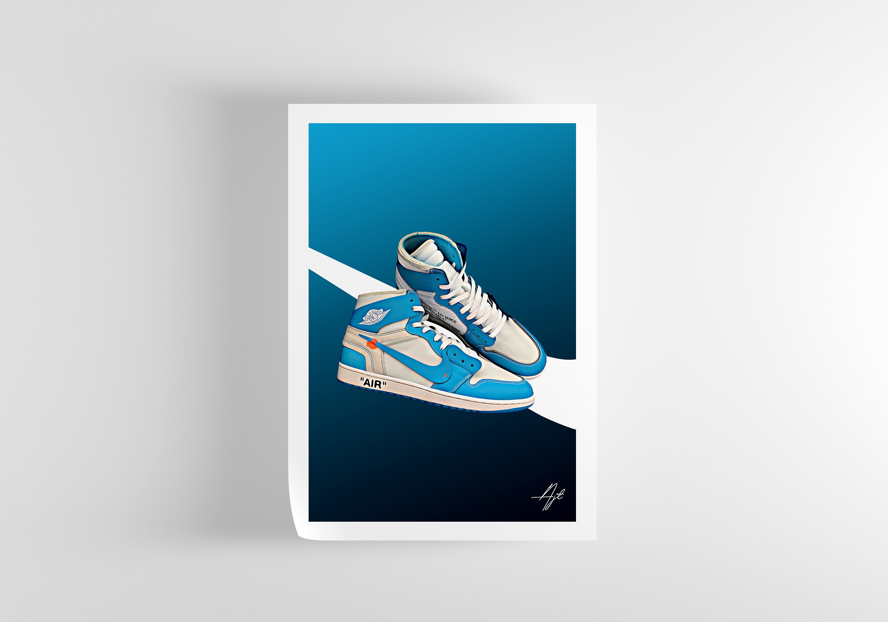 Off white jordan 1 poster hotsell