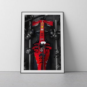 シャルル・ルクレール フォーミュラ 1 F1 漫画 ウォールアート/ポスター/プリント