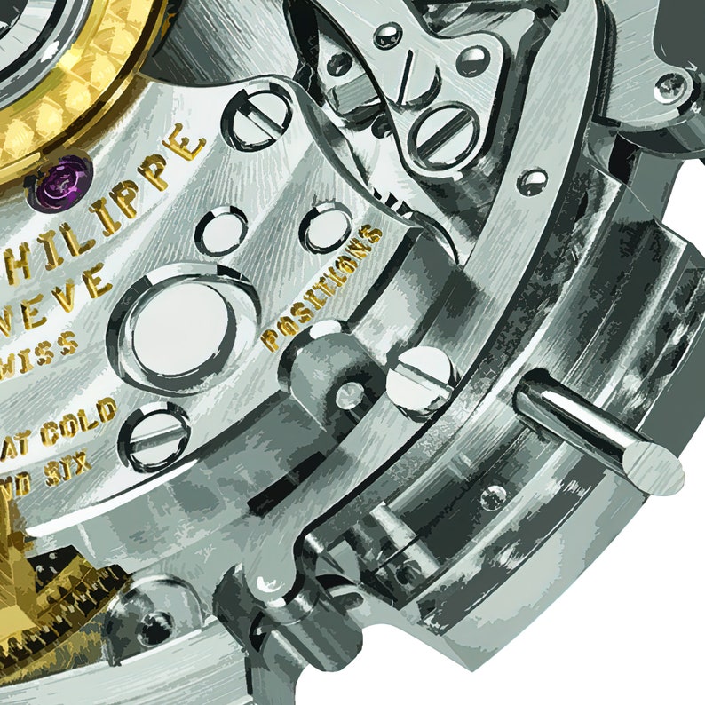 Patek Philippe klocka, väggkonst/poster/tryck bild 8