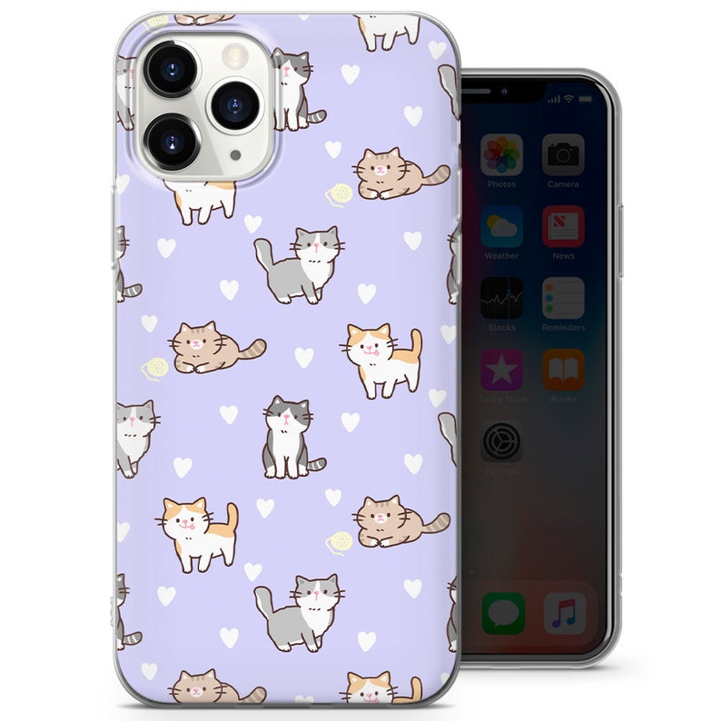 Cat Phone Case Catlovers Cover for iPhone 15 11 14 12 13 8 7 XR X XS Samsung S24 S23 FE S21 S22 S20 A15 A13 A14 A54 A53 A52 Pixel 8 Pro 7A 2