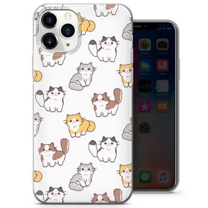 Cat Phone Case Catlovers Cover for iPhone 15 11 14 12 13 8 7 XR X XS Samsung S24 S23 FE S21 S22 S20 A15 A13 A14 A54 A53 A52 Pixel 8 Pro 7A 4