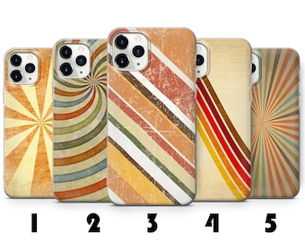 Retro Color Phone Case Throwback Cover for iPhone 15 13 14 12 11 XR X XS 7 8 Samsung S24 S23 S22 S20 S21 A54 A53 A23 A15 A14 A25 A52 Pixel 8