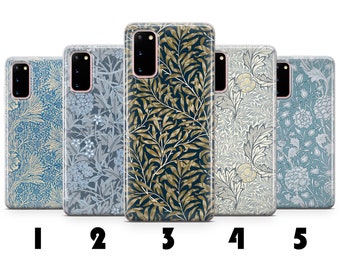 Vintage Phone Case William Morris Cover for Google Pixel 8 8 Pro 7A 7 Pro 6A 6 Pro 4A 4XL 5A Samsung S24 S23 FE S21 S22 A54 A15 A55 A14 A35