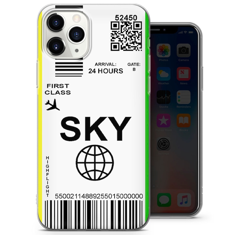 Air Flight Ticket Phone Case fit for iPhone 12 Pro iPhone 11 Pro iPhone 7 iPhone 8 iPhone 7 iPhone Xs iPhone Xr iPhone X iPhone 8