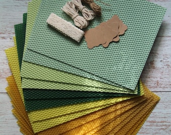 Candle making kit 16 beeswax sheets to make rolled candles, DIY candle