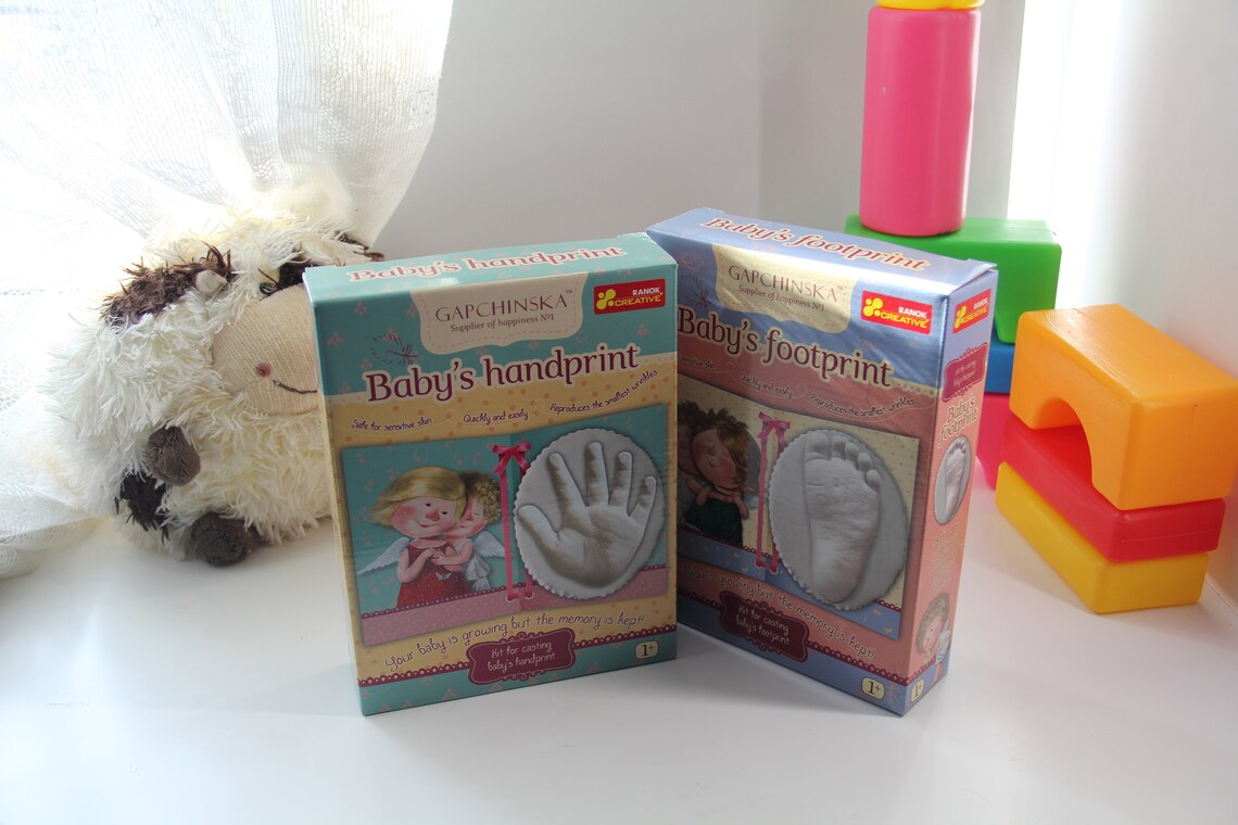 Hand mold kit Baby hand and footprint gifts Etsy