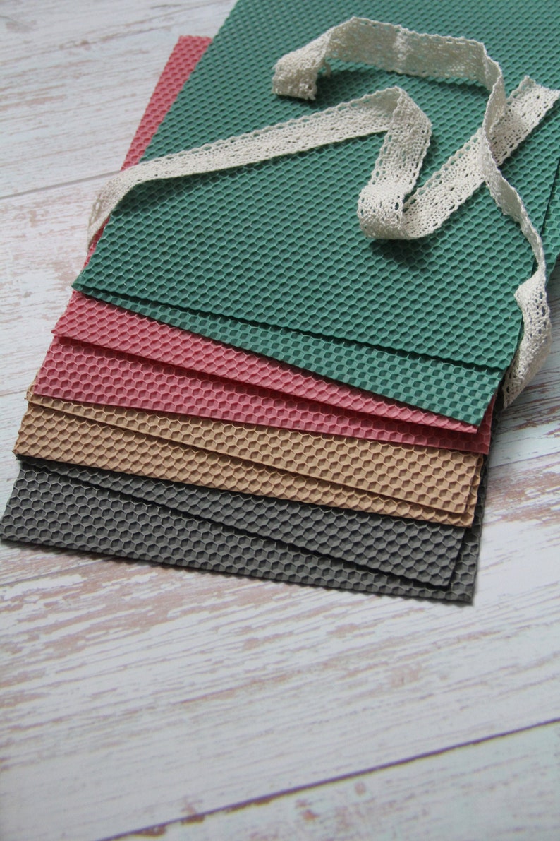 Candle Making Kit 16 Beeswax Sheets to Make Your Own Rolled Etsy