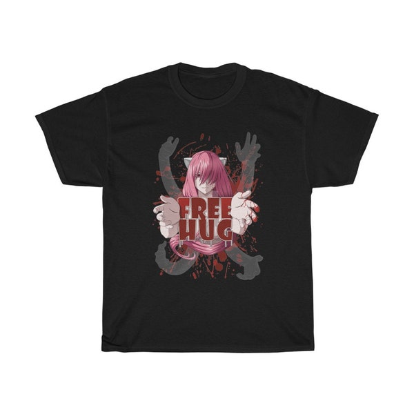 Free Hug From Elfen Lied ,Unisex T-shirt Lucy ,Nyu ,Queen of the Diclonius race