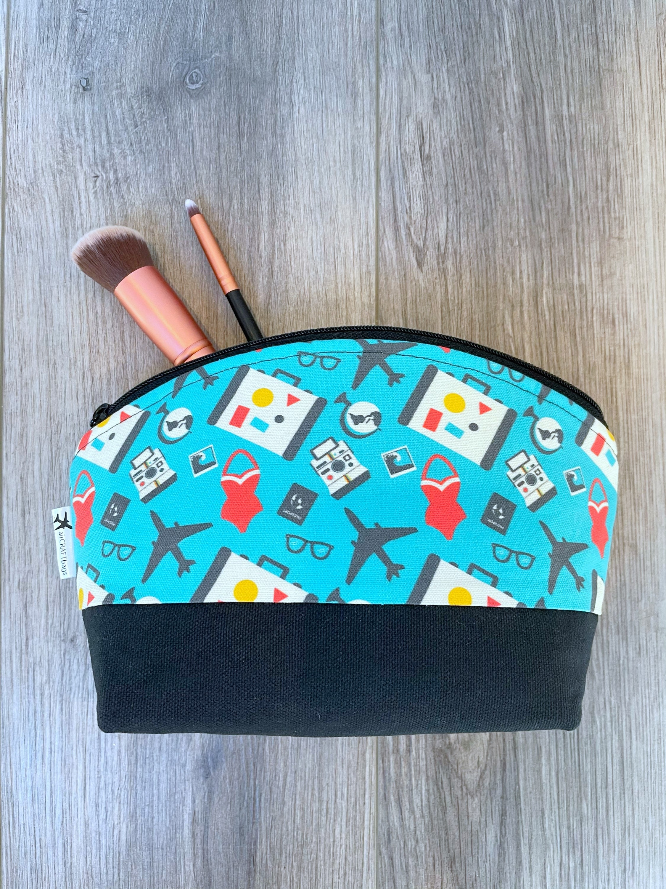 Flight attendant gifts/ Pilot gifts/ airplane bag/ makeup bag/ Etsy