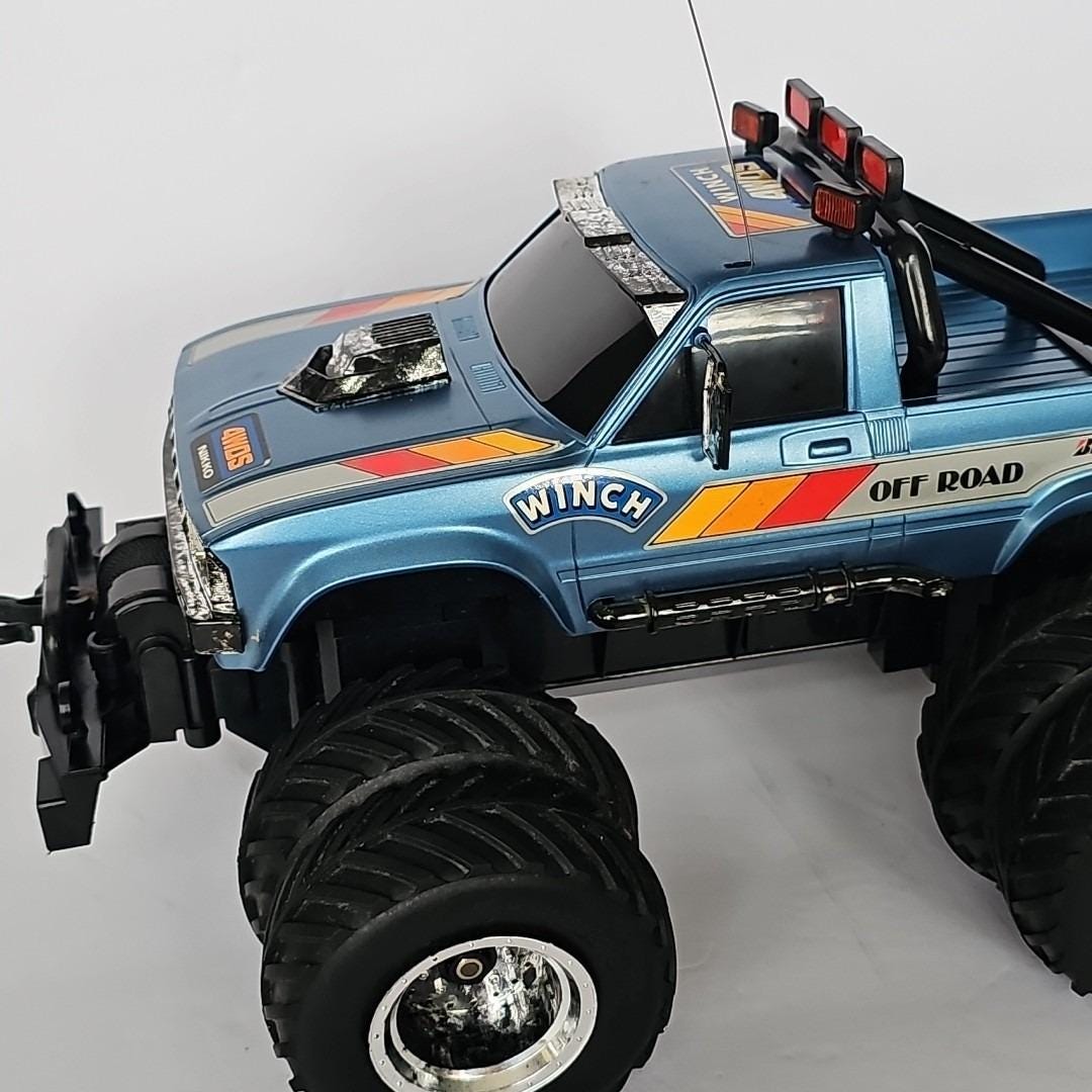 1985 Nikko Japan 4WDS Big Brutus RC Remote Monster Truck Vtg Winch
