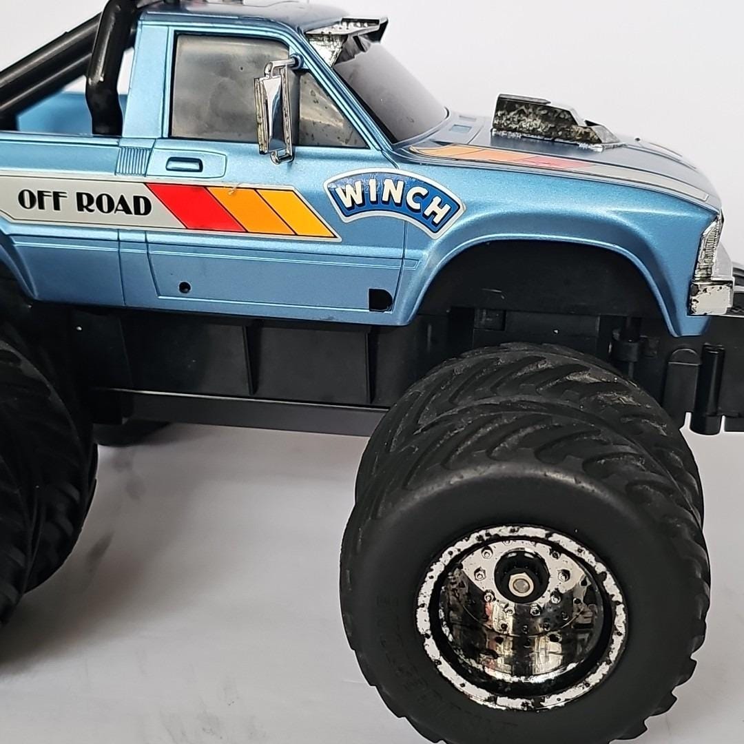 1985 Nikko Japan 4WDS Big Brutus RC Remote Monster Truck Vtg Winch