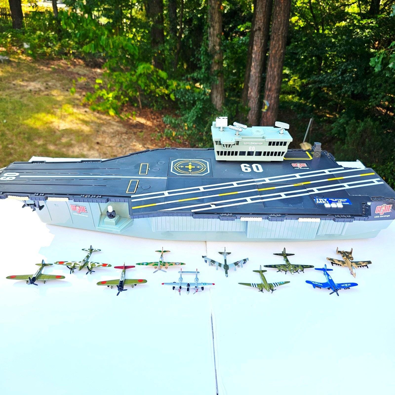 Rare GI Joe – Pièce Avion Motorisé USS Saratoga – Fonctionne Bien