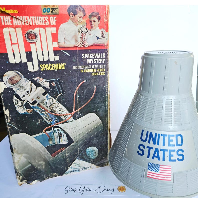 1966 G.I. JOE Astronaut Space Capsule Original Box Grey Interior W/door ...