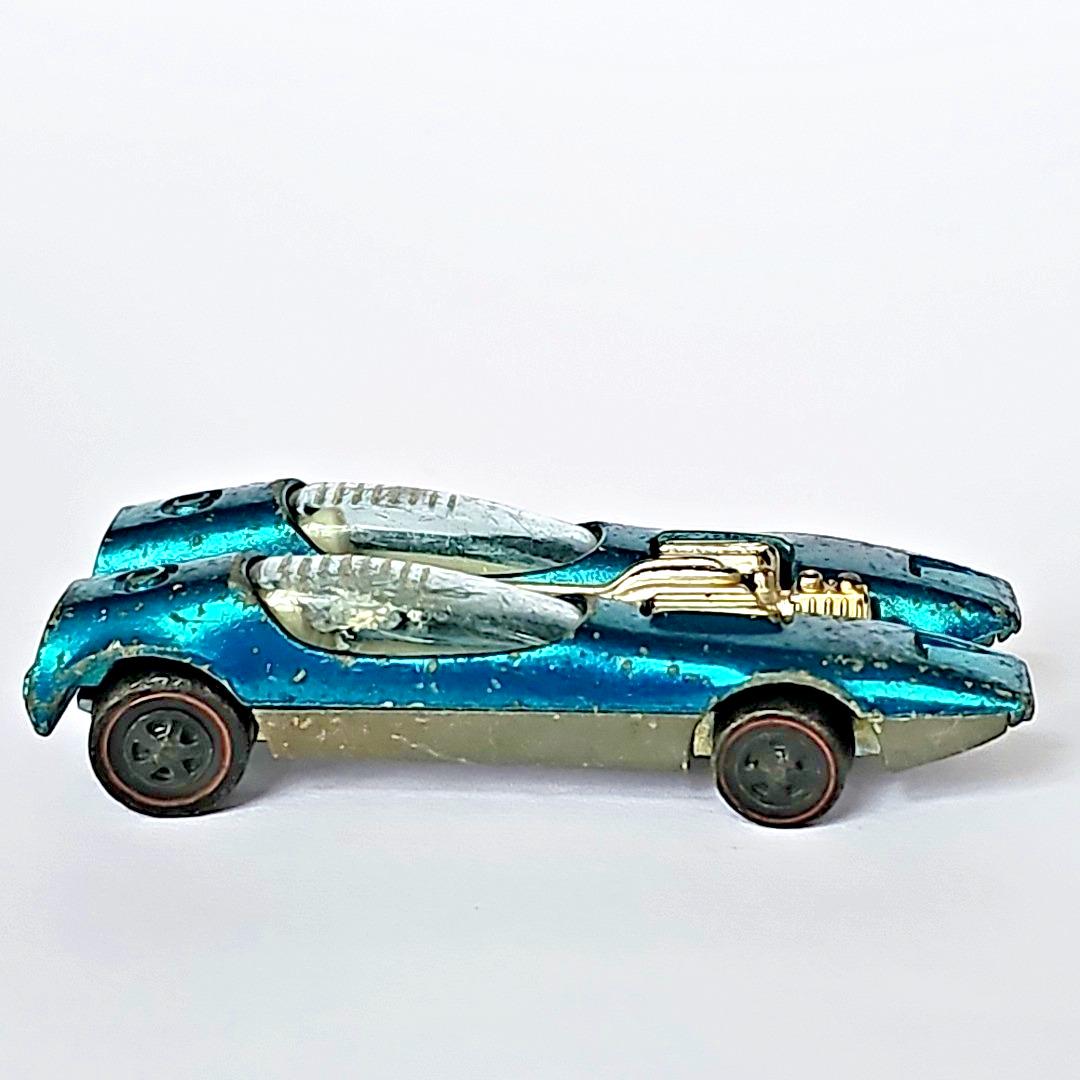 Hot Wheels Splittin' Image Vintage - Bleu échelle 1/64 - Fabriqué Aux USA