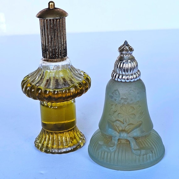Vintage Avon Perfume Bottles Sonnet Charisma Joyous Bell Glass Vanity Decor Set