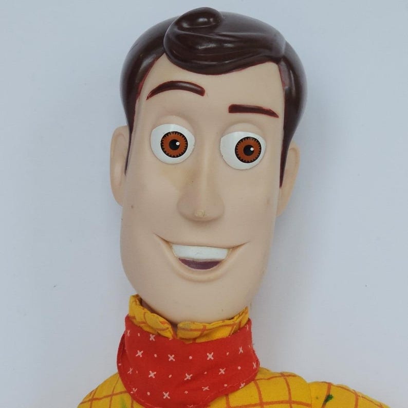 Figura vintage de Woody de Toy Story 2 de Mattel de 1999, 15 pulgadas, coleccionable, 1610 imagen 2