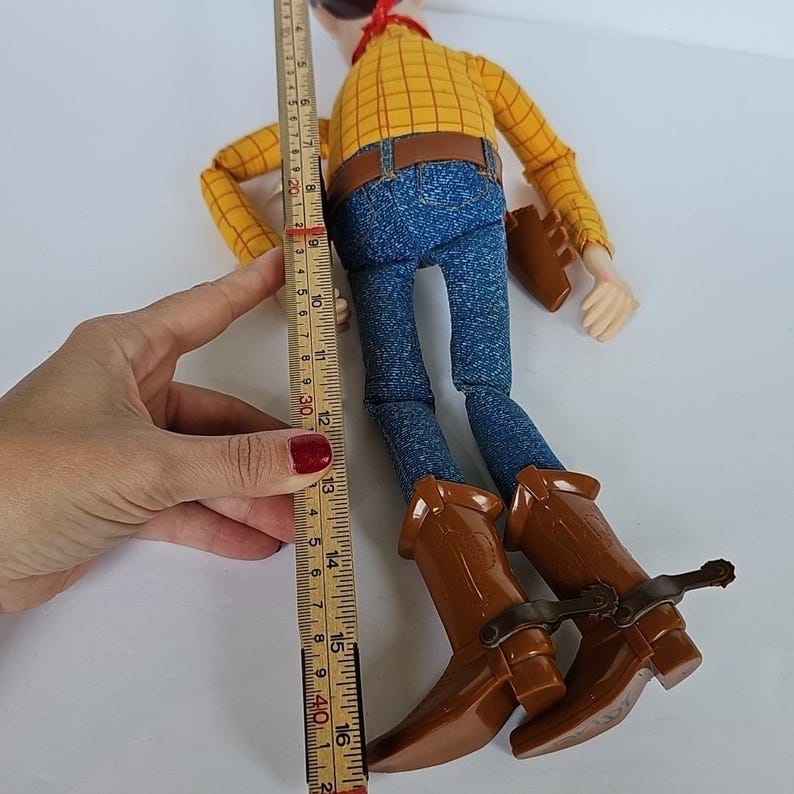 Figura vintage de Woody de Toy Story 2 de Mattel de 1999, 15 pulgadas, coleccionable, 1610 imagen 9